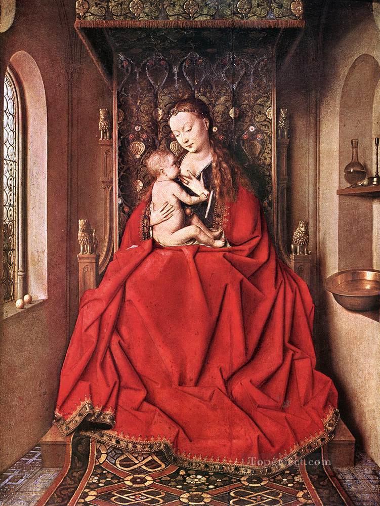 Suckling Madonna Enth Renaissance Jan van Eyck Oil Paintings